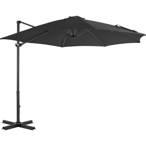 Ampelschirm mit Aluminium-Mast Anthrazit 300 cm , Markisen Design 2024