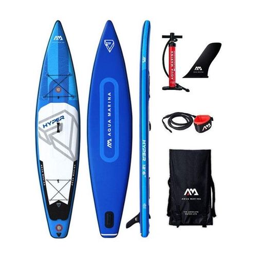 SUP Board Set AQUA MARINA Hyper 12.6 Stand Up Paddling aufblasbar ISUP 350