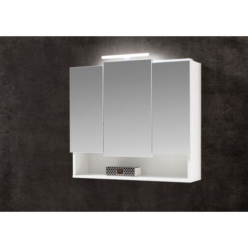 Seven Spiegelschrank Weiß 80 cm
