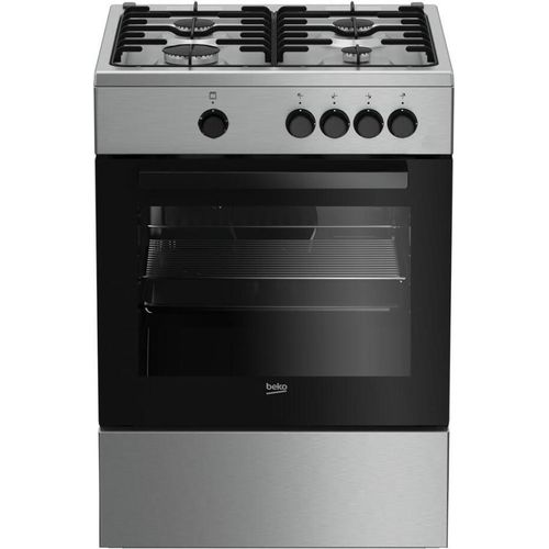 Beko FSG62000DX Küchenherd Freistehender Kocher Edelstahl Gaskochfeld A