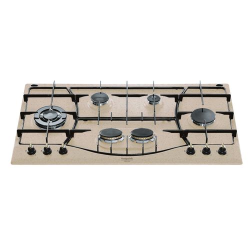 Hotpoint PHN 960MST (AV) R/HA Einbau-Gaskochfeld, 6 Brenner, Haferflocken