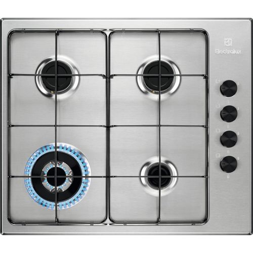 Electrolux EGS6414X Triple Crown Gaskochfeld, Edelstahl, 60 cm