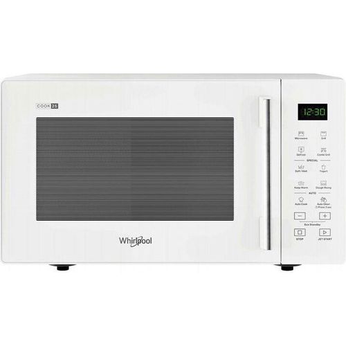 Whirlpool MWP 253 W Flache Mikrowelle mit Grill 25 L 900 W Weiß