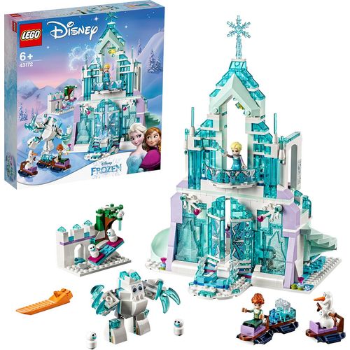 LEGO 43172 Disney Princess Elsas Magischer Eispalast, Set Mit Elsa- Und Anna-Minipuppen Und „Frozen“-Spielplatz
