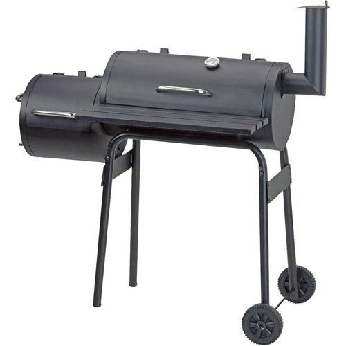 BBQ Smoker mit Seitenkammer und Kaminabzug