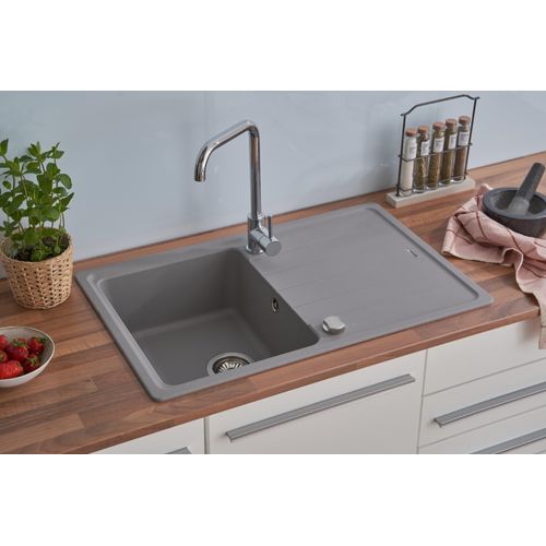 Küchenspüle Einbauspüle Spülbecken Granitspüle 78 x 50 Grau Respekta Columbia