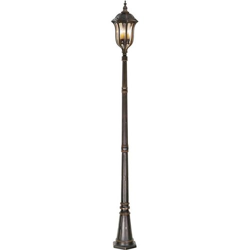 Elstead Baton Rouge Außen-Stehleuchte E14 4-fach Walnuss IP44