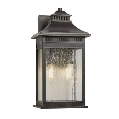 Elstead Livingston Außen-Wandleuchte E14 2-fach Kaiserliche Bronze IP44 Anti-Meerwasser