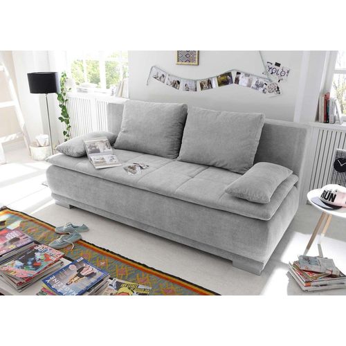 Luigi Schlafsofa 211x103 cm Silber