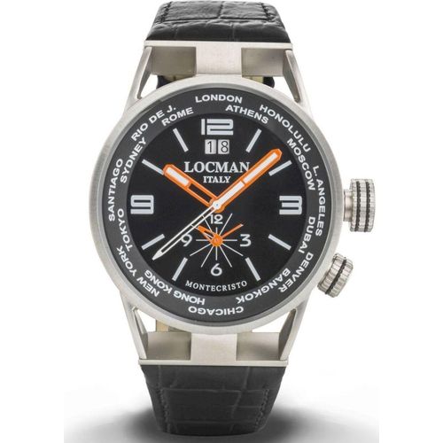 LOCMAN - Armbanduhr - Herren - 0508A01S-00BKWHPK - MONTECRISTO WORLD DUAL TIME