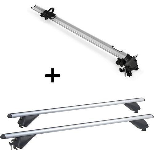 Fahrradträger Bike Pro + Alu Dachträger RB003 kompatibel mit Bmw X5 (F15) (5Türer) ab 2014