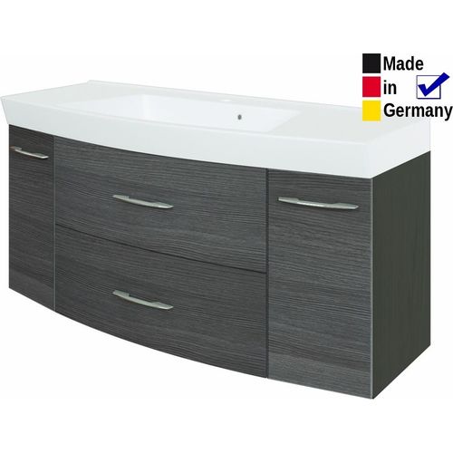 Waschtisch mit Becken Fiona 16 Eiche Rauchsilber 120x54x47 Waschplatz