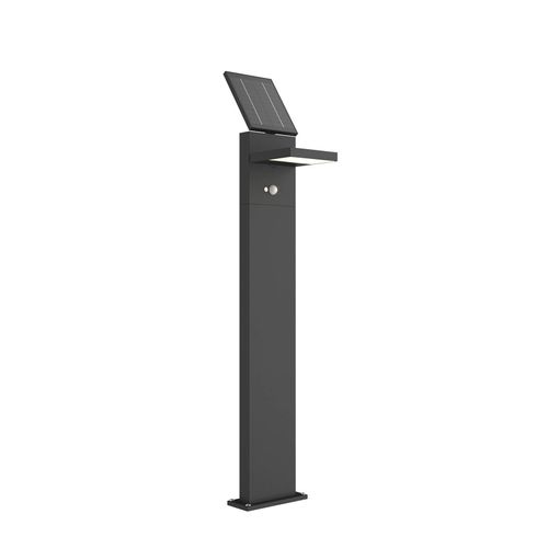 Lucande LED-Solarwegelampe Silvan, 100cm, Sensor, anthrazit
