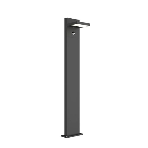 Lucande LED-Pollerleuchte Silvan, 100 cm, Sensor, anthrazit