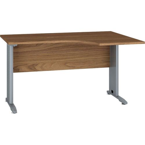 Schreibtisch Tapachula 13, Nussfarben - Abmessungen: 74 x 138 x 100 cm (H x B x T)