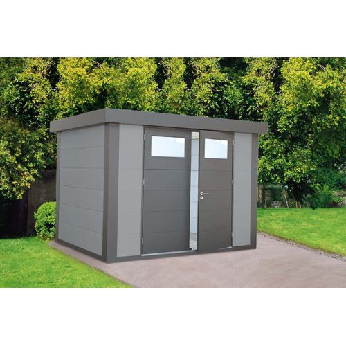 Gartenhaus Classico 2721 inkl. Regenrinne 288 x 228 cm granitgrau