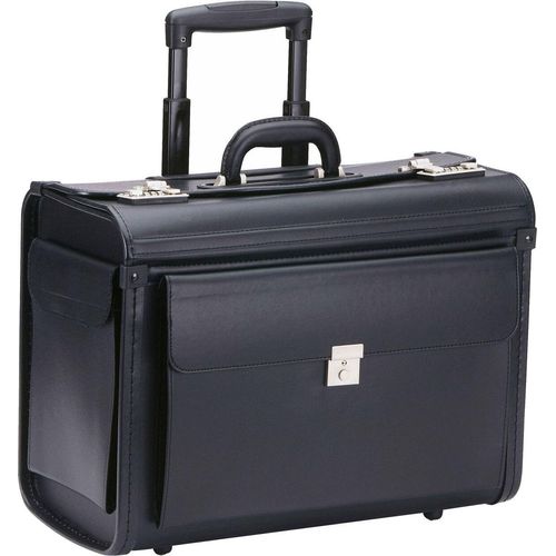 Pilotenkoffer Aktenkoffer Business Koffer Trolley Schwarz 48 cm Bowatex