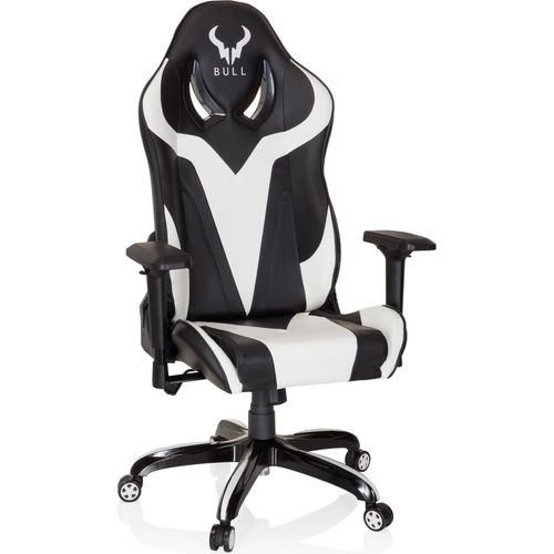 hjh OFFICE Gamingstuhl PROMOTER I Kunstleder Höhenverstellbarer Computerstuhl, Bürostuhl mit Armlehnen (höhenverstellbar)