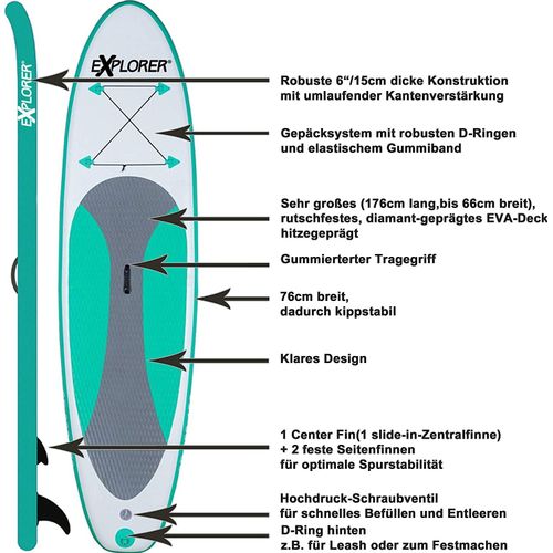 Stand UP Paddling Set / SUP Board / Surfboard / Stehpaddeln