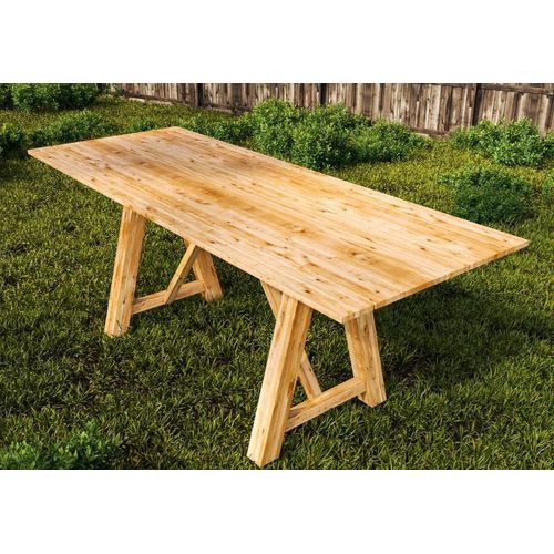 Gartentisch 100x220 Esstisch Lärche massiv Speisetisch - (3040)