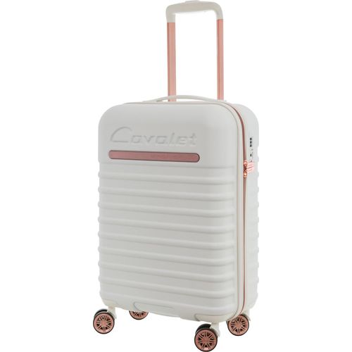 Handgepäck Hartschalenkoffer Trolley Weiß Rollenkoffer 55 cm Cavalet - BOWATEX
