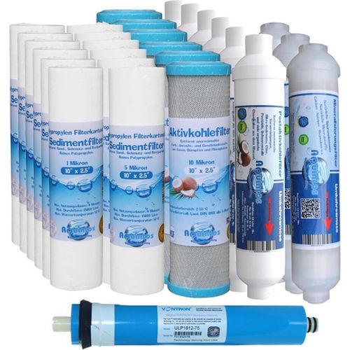 Osmoseanlage Membrane Osmosefilter 10 Zoll 6 Stufen 27 Wasserfilter Osmosis NEU