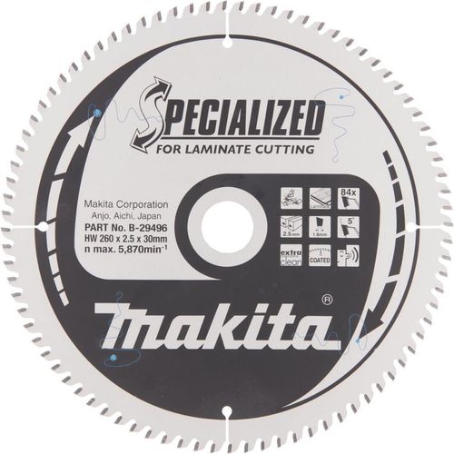 Makita B-29496 Spezial Sägeblatt 260x30 mm 84 Zähne