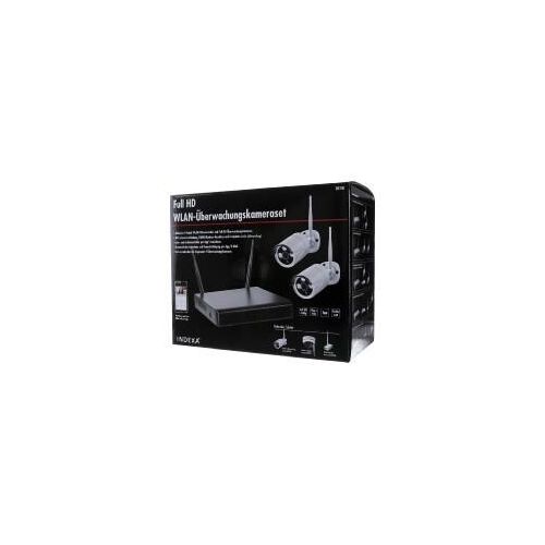 WLAN-NVR mit 2 Funk-Außenkameras WR100B, 2TB Festplatte HDD WiFi