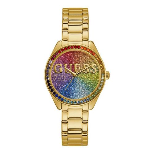 Guess Glitter Girl Designer Armbanduhr Damenuhr W0987L5