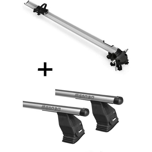 Fahrradträger Bike Pro + Alu Dachträger Menabo Tema kompatibel mit Bmw Serie 3 (G20) (4 Türer) ab 19