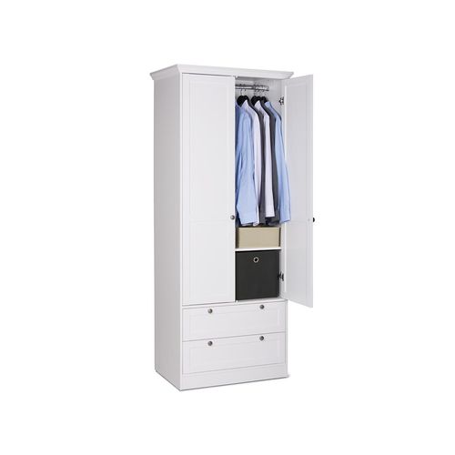 Kleiderschrank Mehrzweckschrank Schlafzimmerschrank Schrank weiß 