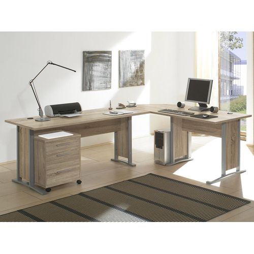Schreibtisch-Kombination Winkelschreibtisch Bürotisch Arbeitstisch 