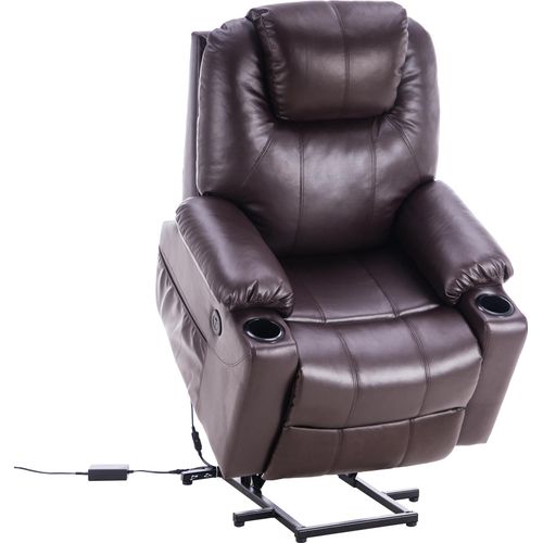 MCombo Elektrisch Aufstehhilfe Fernsehsessel Relaxsessel Massage Heizung USB 7040DB
