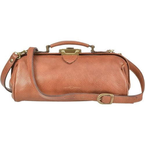 Ruitertassen Umhängetasche Leder Damen Köfferchen Arztkoffer Ledertasche Doctorsbag cognac braun 4100-77