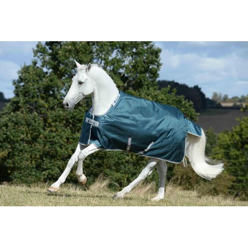 Bucas Atlantic Turnout 50 g Outdoordecke, Weidedecke in zwei Farben, Farbe:Atlantic/Silver, Größe:140