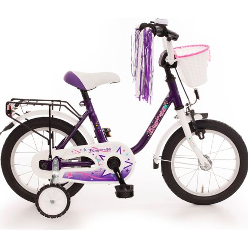 Kinderfahrrad 14 Zoll Fahrrad für Kinder Mädchen Kinderrad Mädchenfahrrad Lila