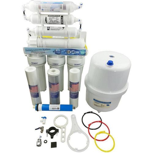 Umkehrosmose 6 Stufen 2 Wege Hahn 8 Liter Biokeramikfilter