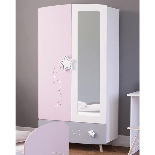 Kinder-Kleiderschrank Schlafzimmerschrank Holzschrank Schrank 