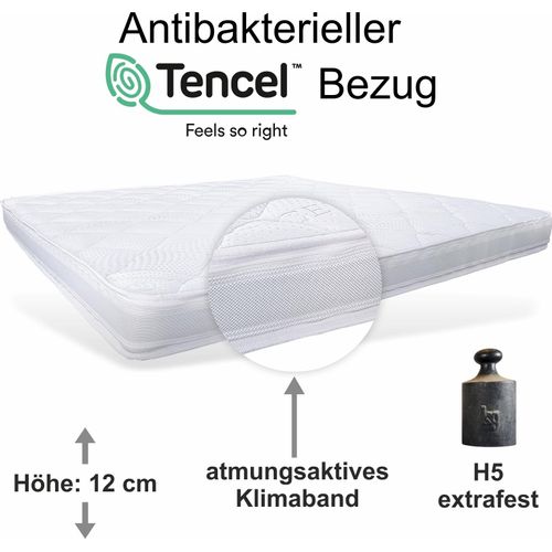 Topper 90x200cm Tokio Kaltschaum 12cm hoch 50kg/m³