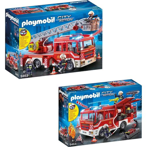 PLAYMOBIL 9463 9464 City Action 2er Set Leiterfahr