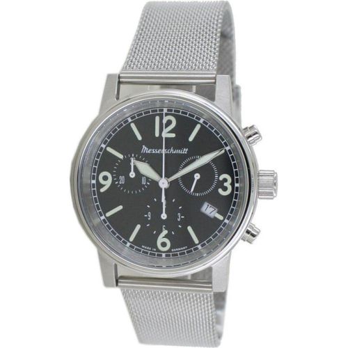 Aristo Herren Messerschmitt Uhr Chronograph ME-1624M Edelstahl