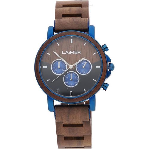 LAiMER Herren Uhr 0138 Ivo Nussholz Chronograph