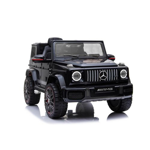 Mercedes G 63 AMG Kinderauto Kinderfahrzeug 12V – Schwarz, 2x25W, RC, mit Musik & LED