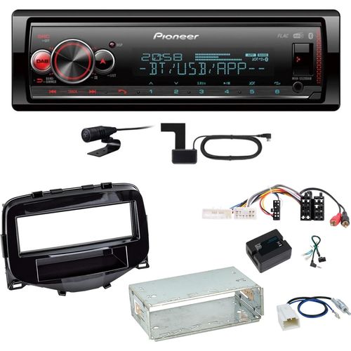 Pioneer MVH-S520DAB Digitalradio Einbauset Toyota Aygo Peugeot 108 Citroen C1