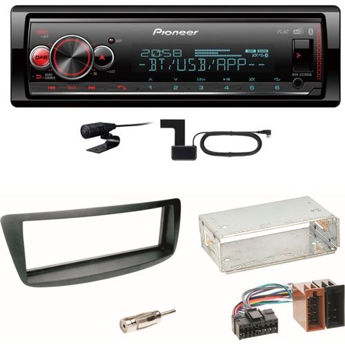 Pioneer MVH-S520DAB Digitalradio Einbauset Toyota Aygo Citroen C1 Peugeot 107