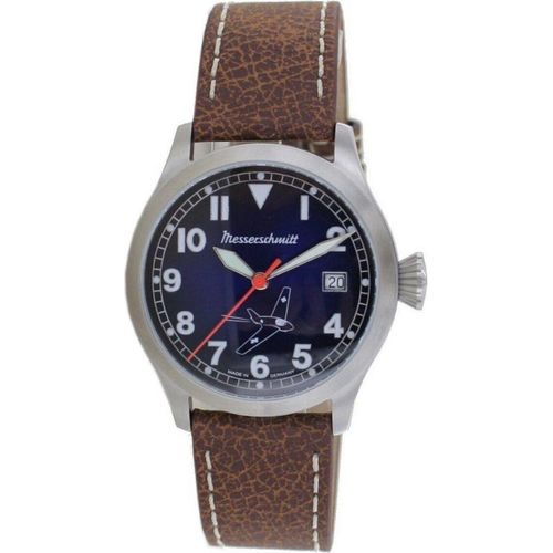 Aristo Herren Messerschmitt Uhr Fliegeruhr Komet ME-163BLN Leder