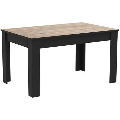 Esstisch - Eichendekor gebürstet - L 138,4 x T 90 x H 77,1 cm - WAYNE