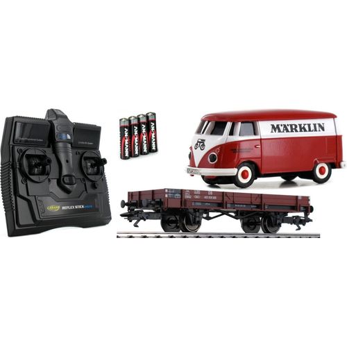Carson RC VW T1 Bus + Märklin Niederbordwagen Modellauto 1:87 Spur H0 2.4GHz 500504132