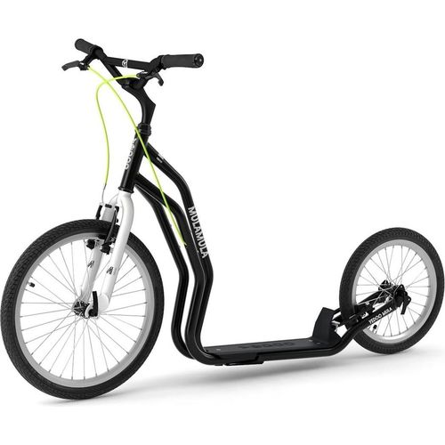 Tretroller Yedoo Mula RunRun 20/16 Dogscooter Scooter Roller Cityscooter schwarz