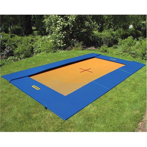 Eurotramp Bodentrampolin, 300x200 cm, Adventure, Blau